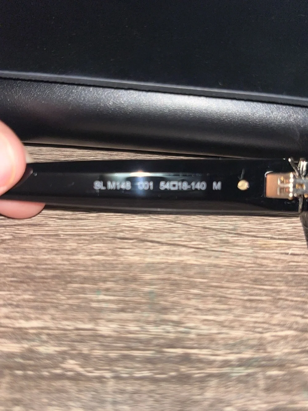 Saint Laurent Black Oval Cat Eye Sunglasses with Case